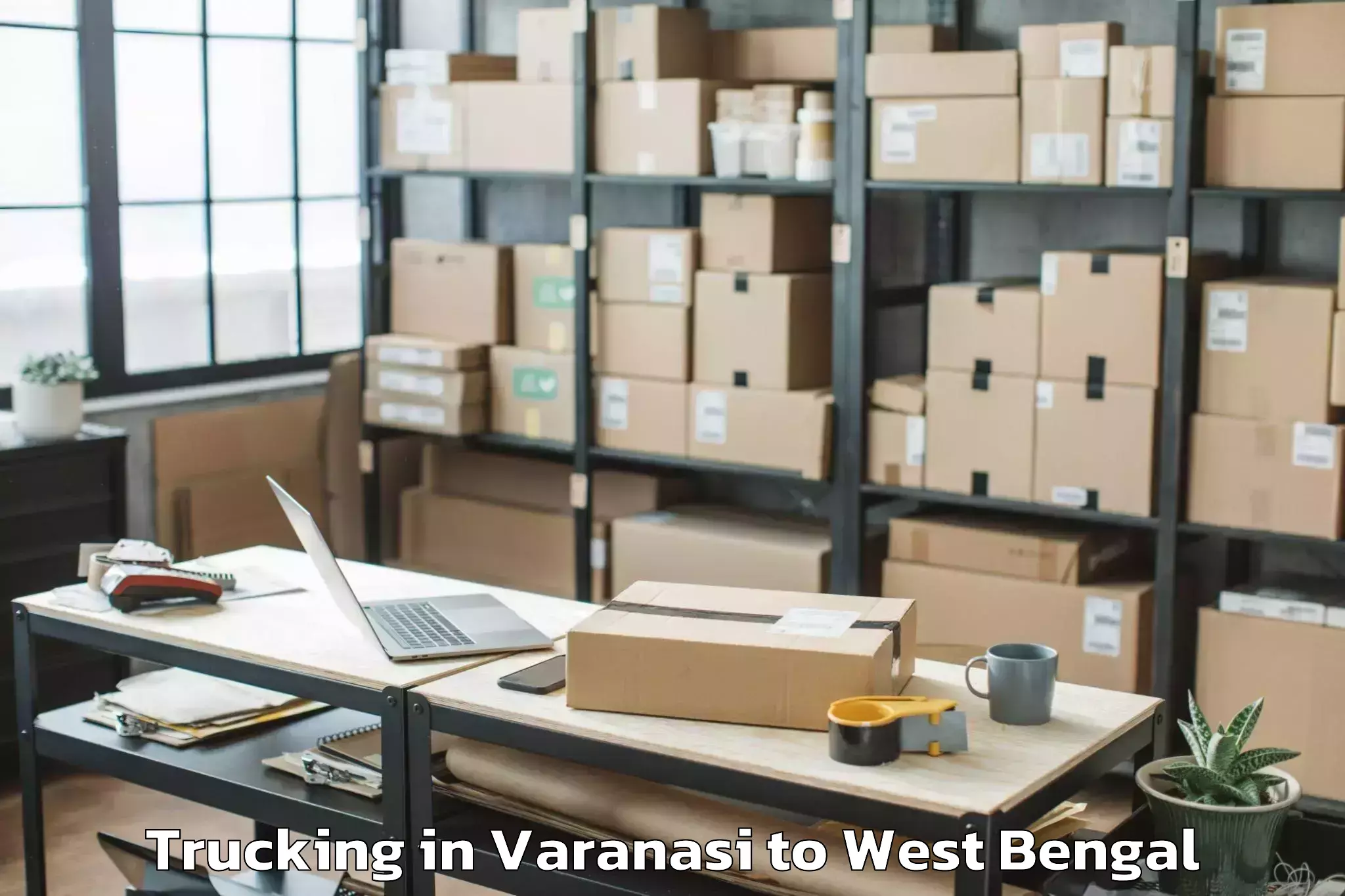 Book Varanasi to Dhatrigram Trucking Online